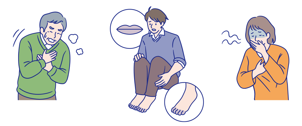 低酸素症のイラスト
